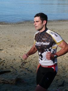 The run leg proved decisive for Tony Buckingham of Titahi Bay in race two of the winter series Scorching Bay duathlon on Sunday 4 August.